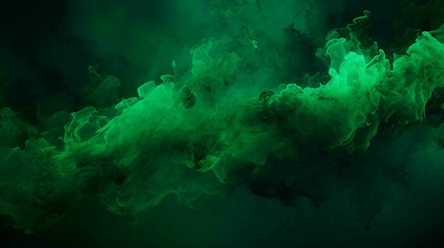 AI generated Dark green color splash background photo