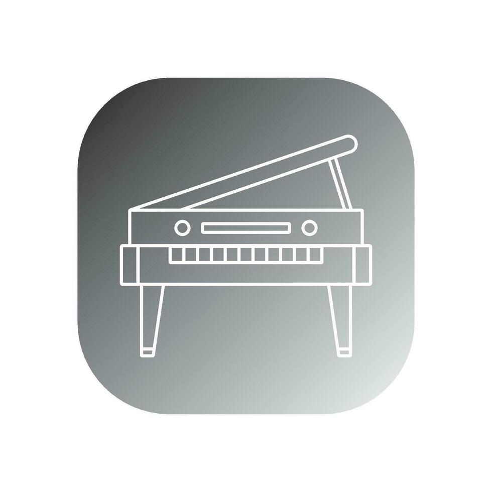 piano icon vector template