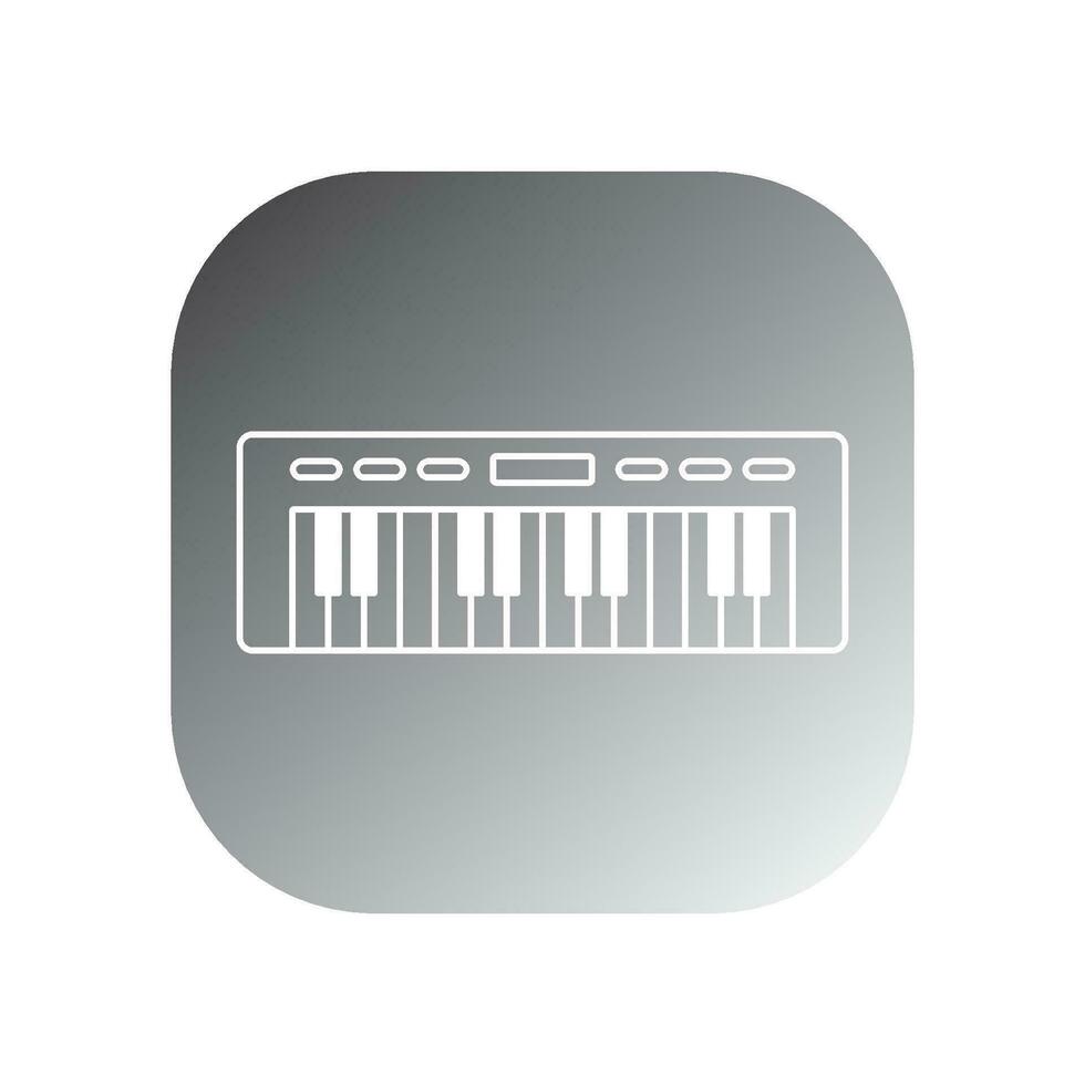 piano icon vector template