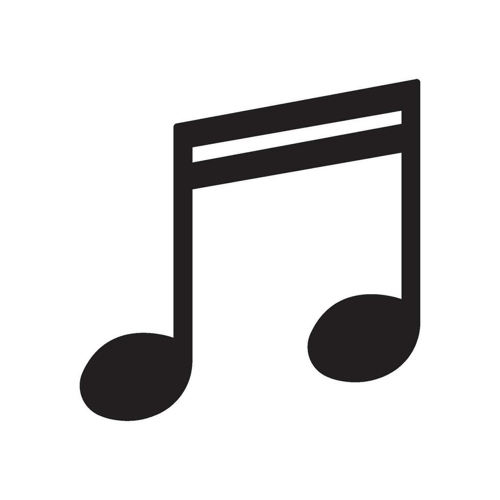 music note icon vector template