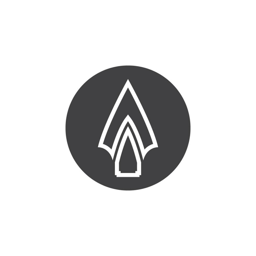 Spear logo vector design template