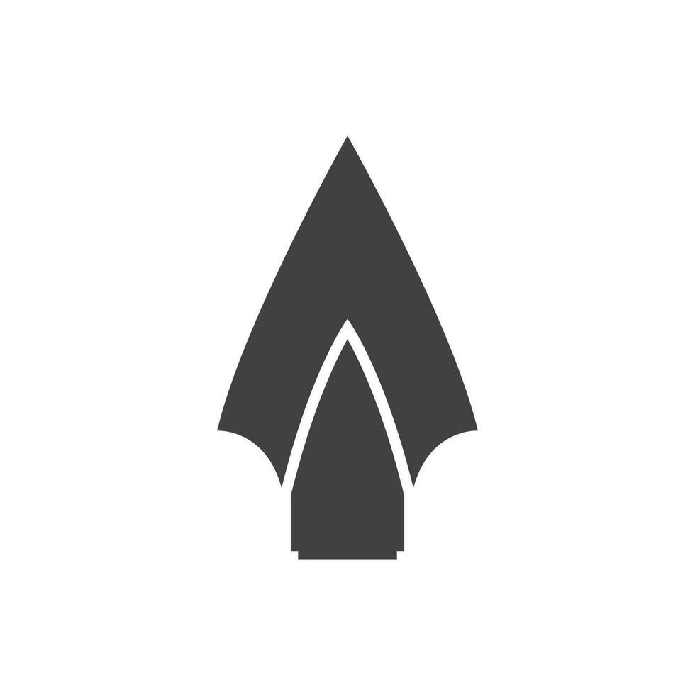 Spear logo vector design template