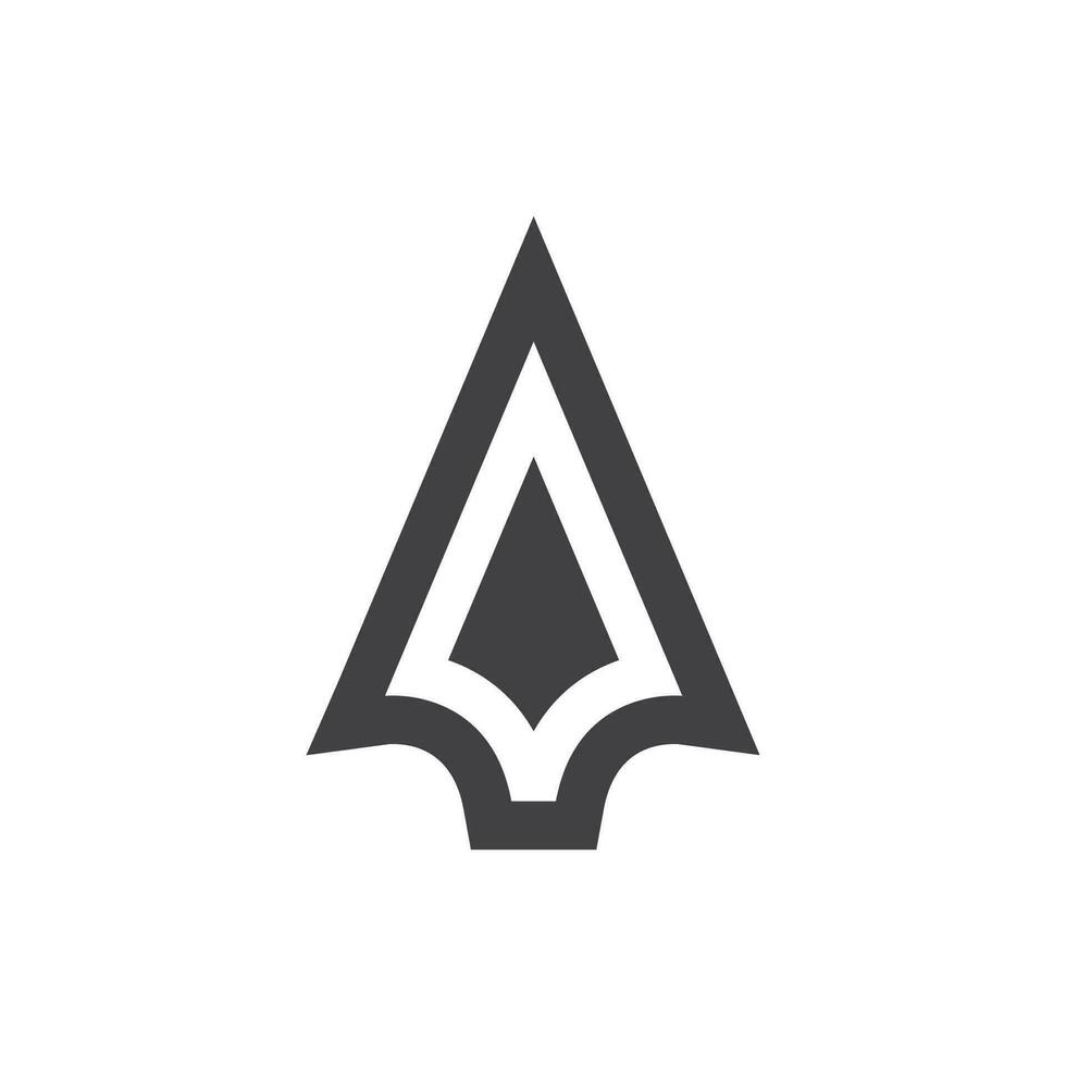 Spear logo vector design template