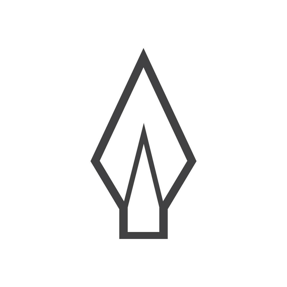 Spear logo vector design template