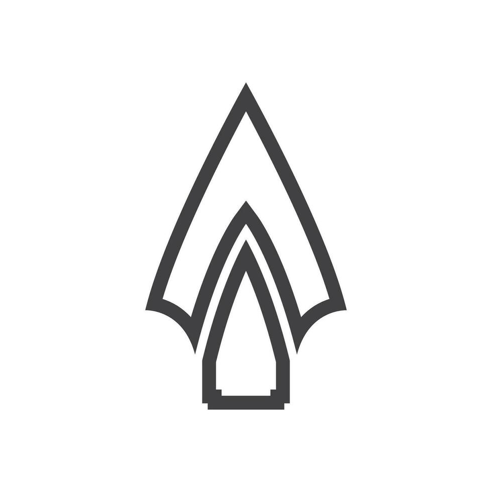 Spear logo vector design template