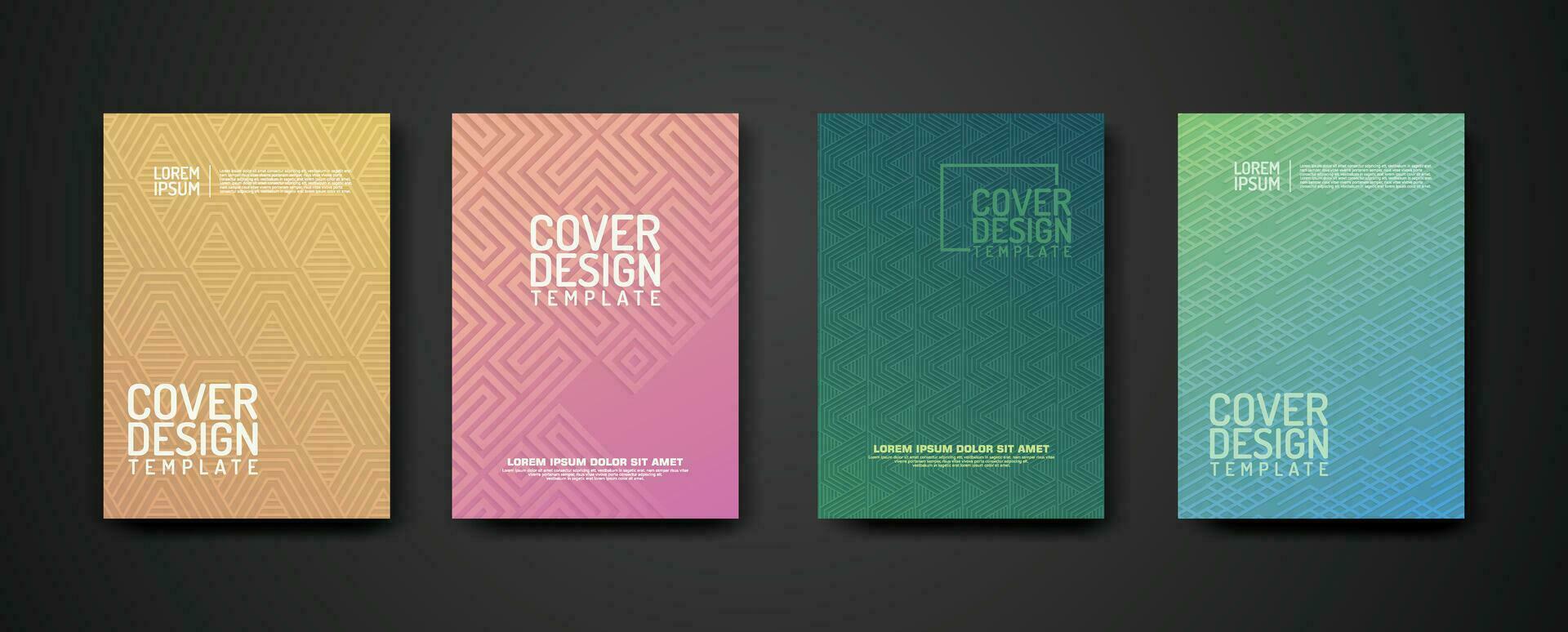 set cover Design template with geometric lines textured pattern ...