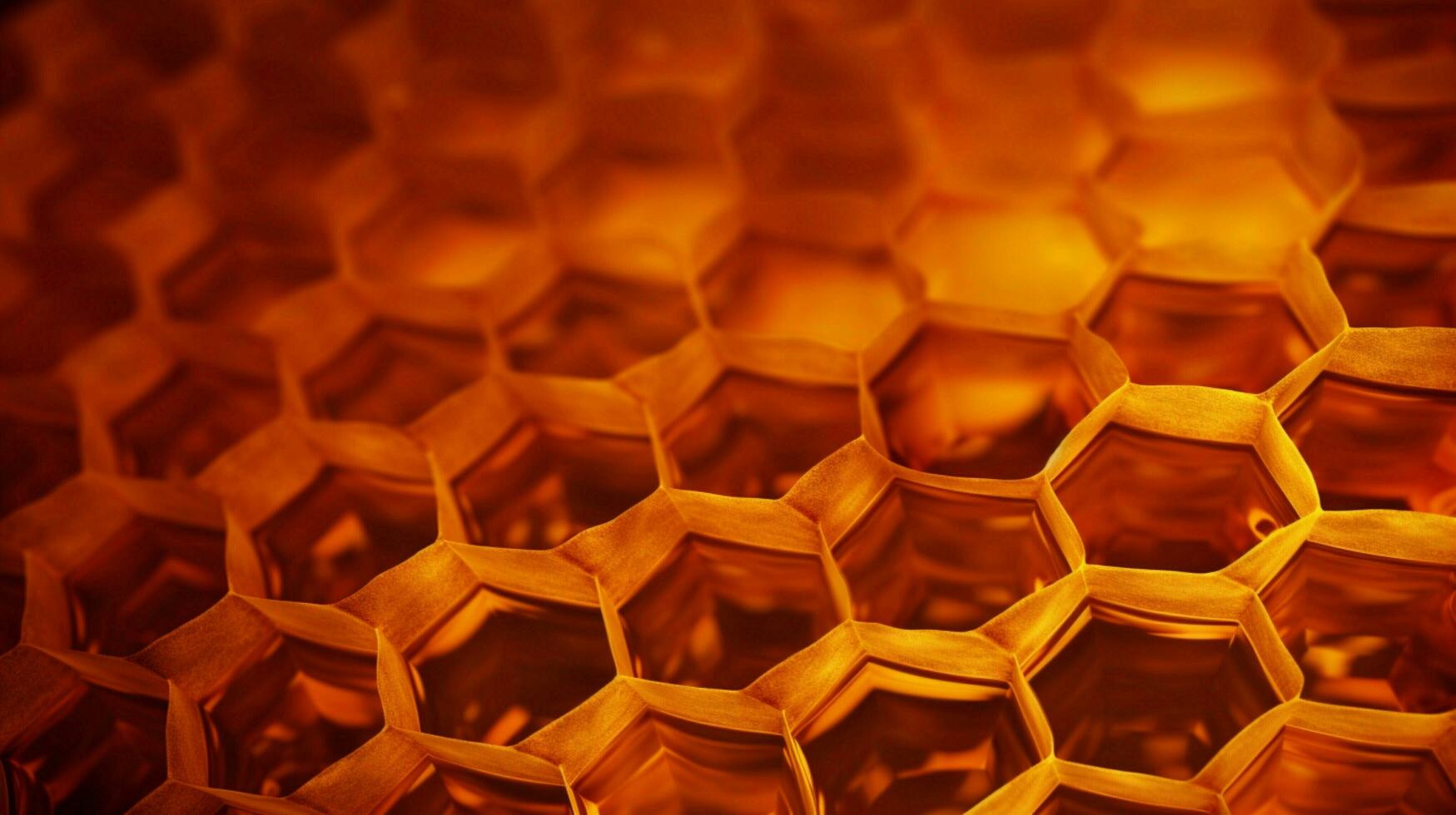 AI generated Honeycomb Textures background photo