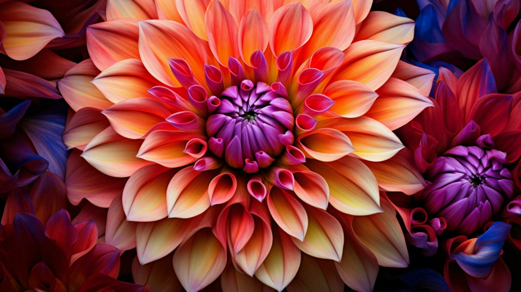 vibrant dahlia blossom a symbol of beauty in nature photo