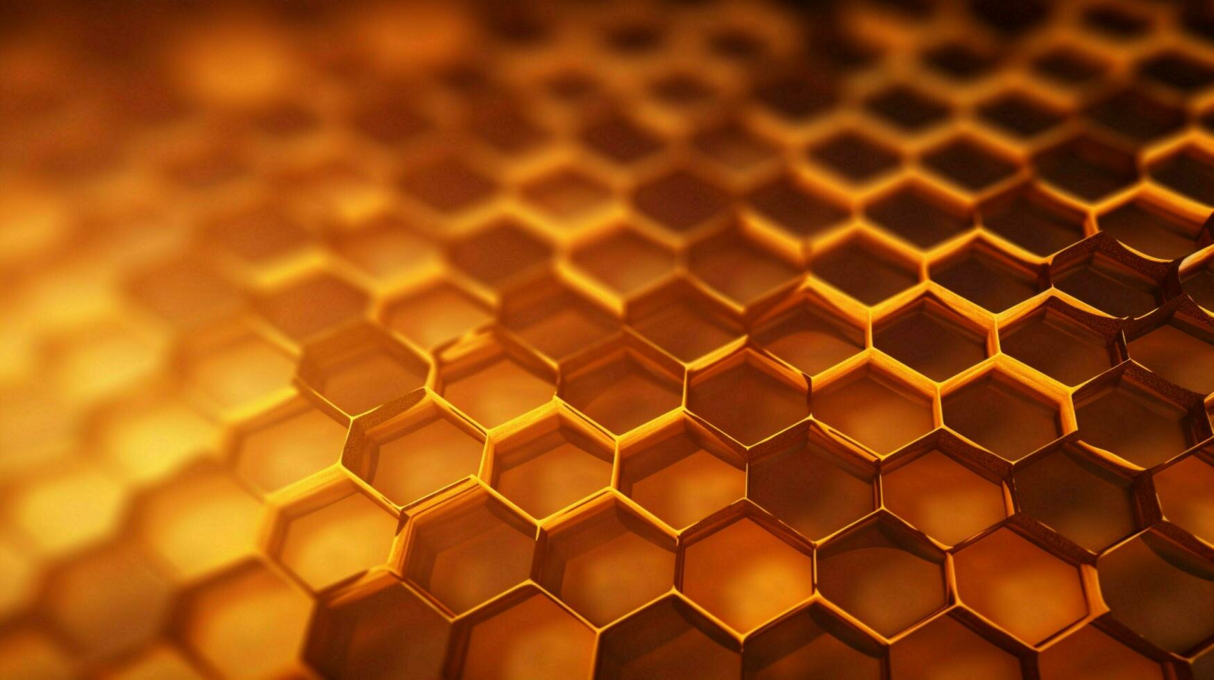 AI generated Honeycomb Textures background photo