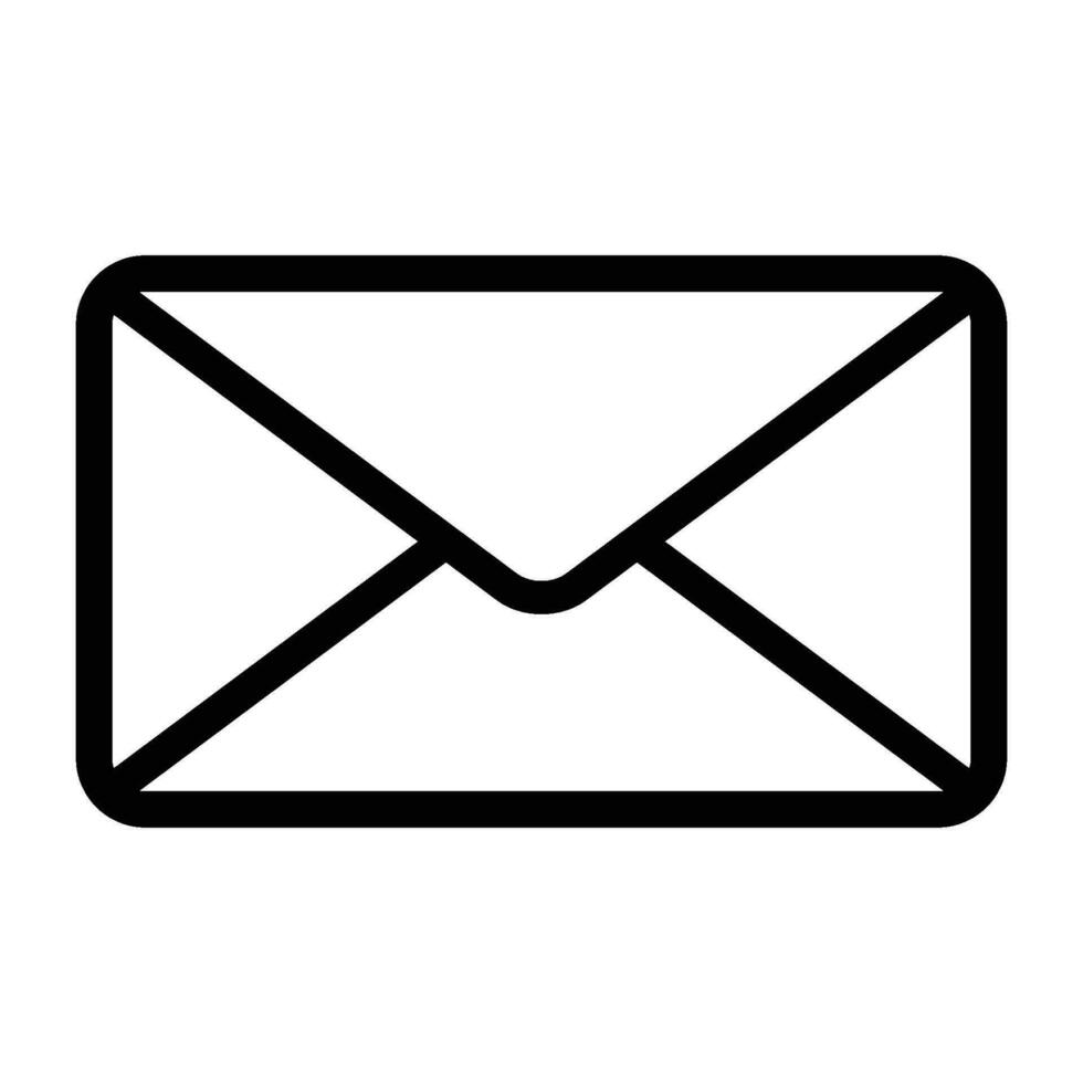 envelope icon for graphic and web design vector