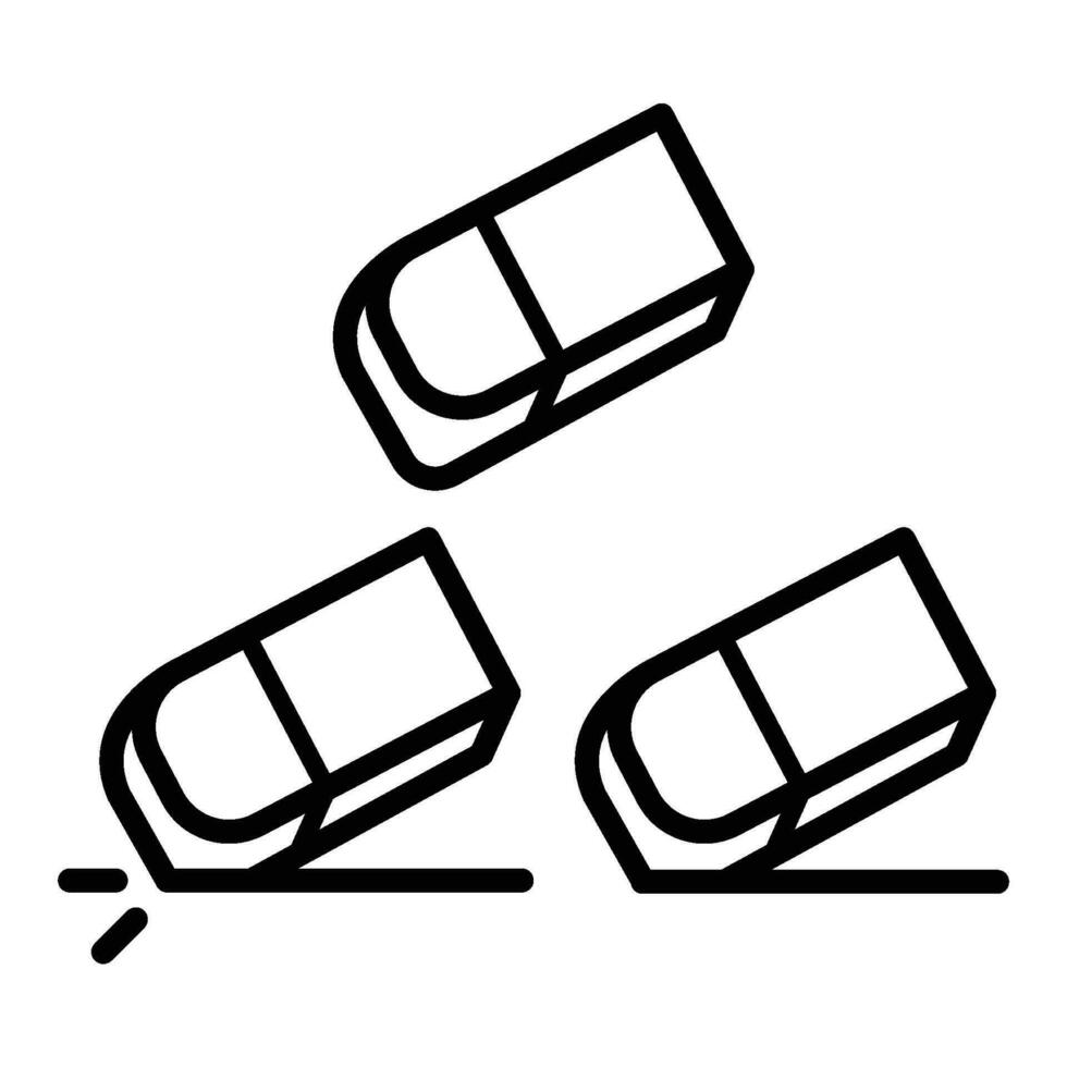 eraser icon for graphic and web design vector