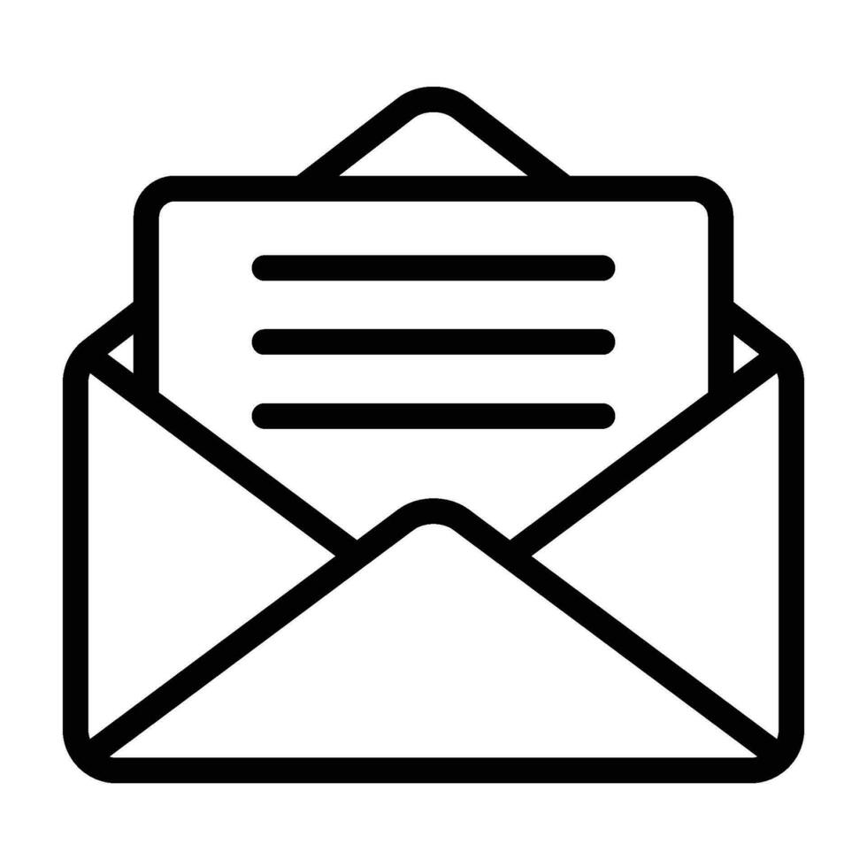 envelope icon for graphic and web design vector