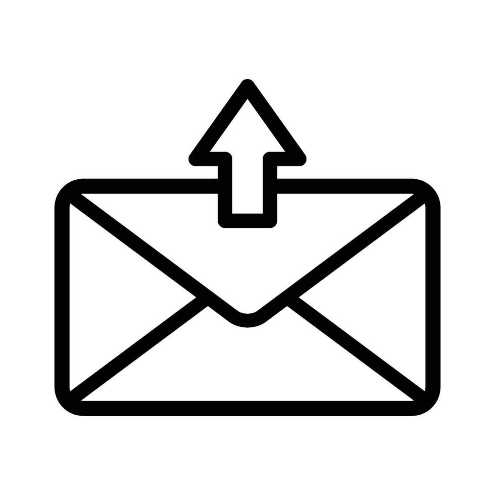envelope icon for graphic and web design vector