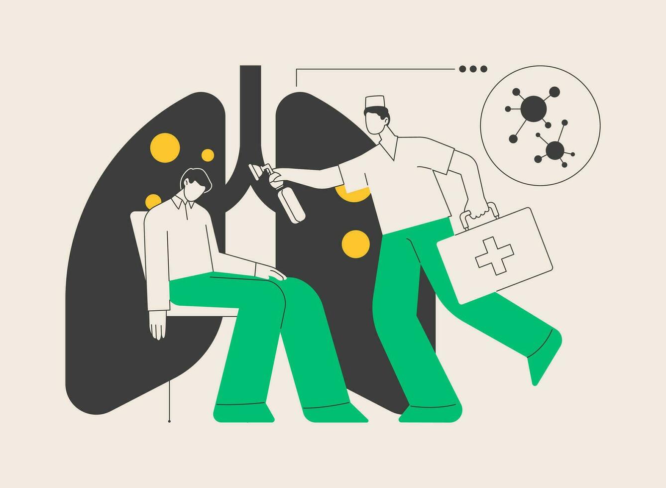 Anaphylaxis abstract concept vector illustration.