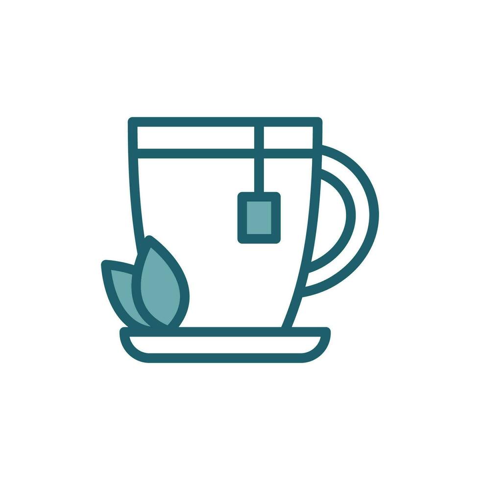té icono vector diseño modelo sencillo y limpiar