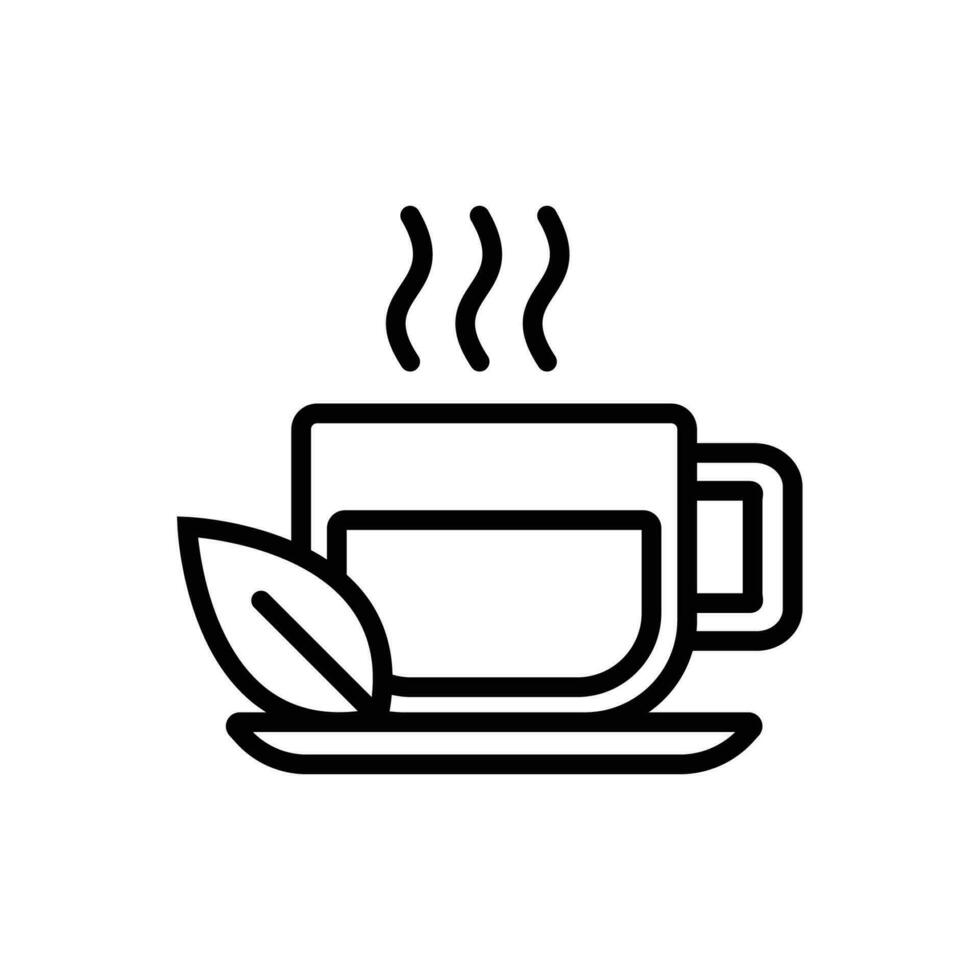 té icono vector diseño modelo sencillo y limpiar