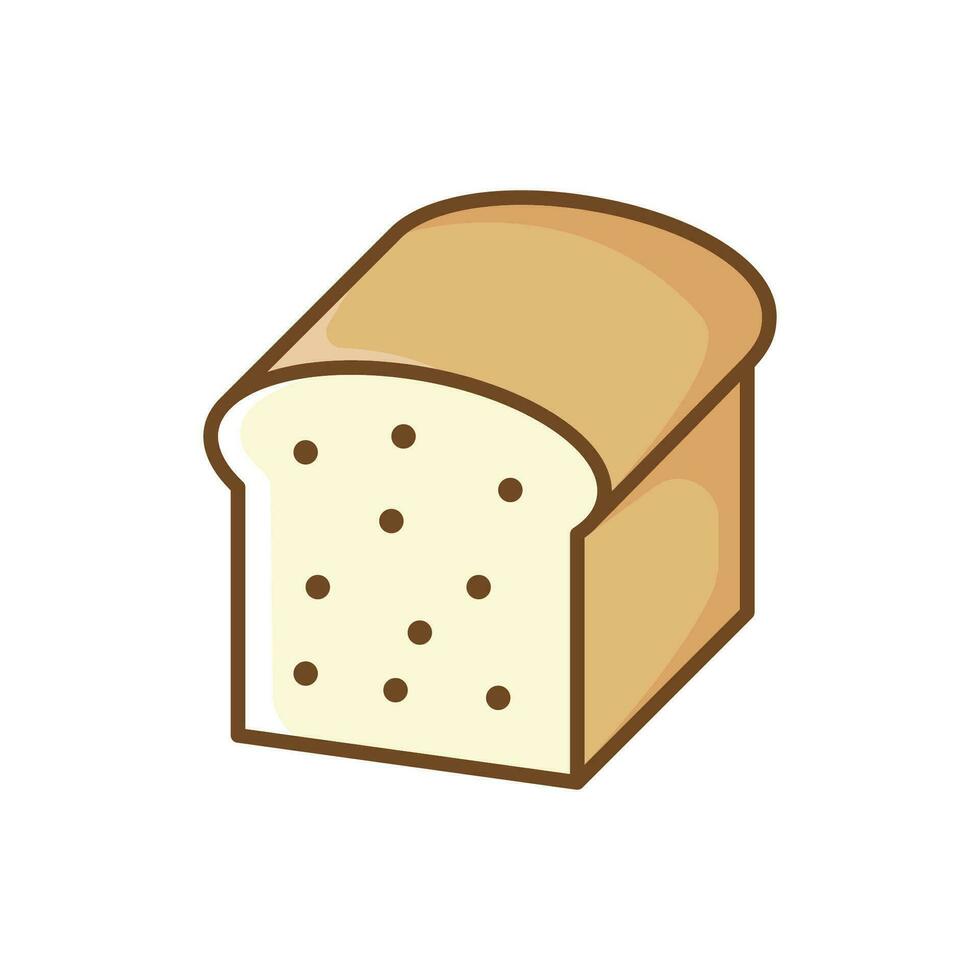 un pan icono vector diseño modelo sencillo y limpiar