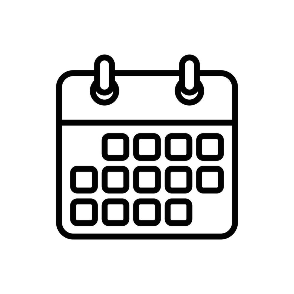calendario icono vector diseño modelo sencillo y limpiar
