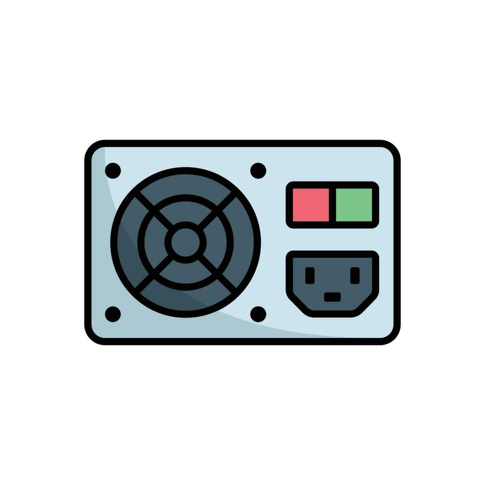 power supply icon vector design template simple and clean