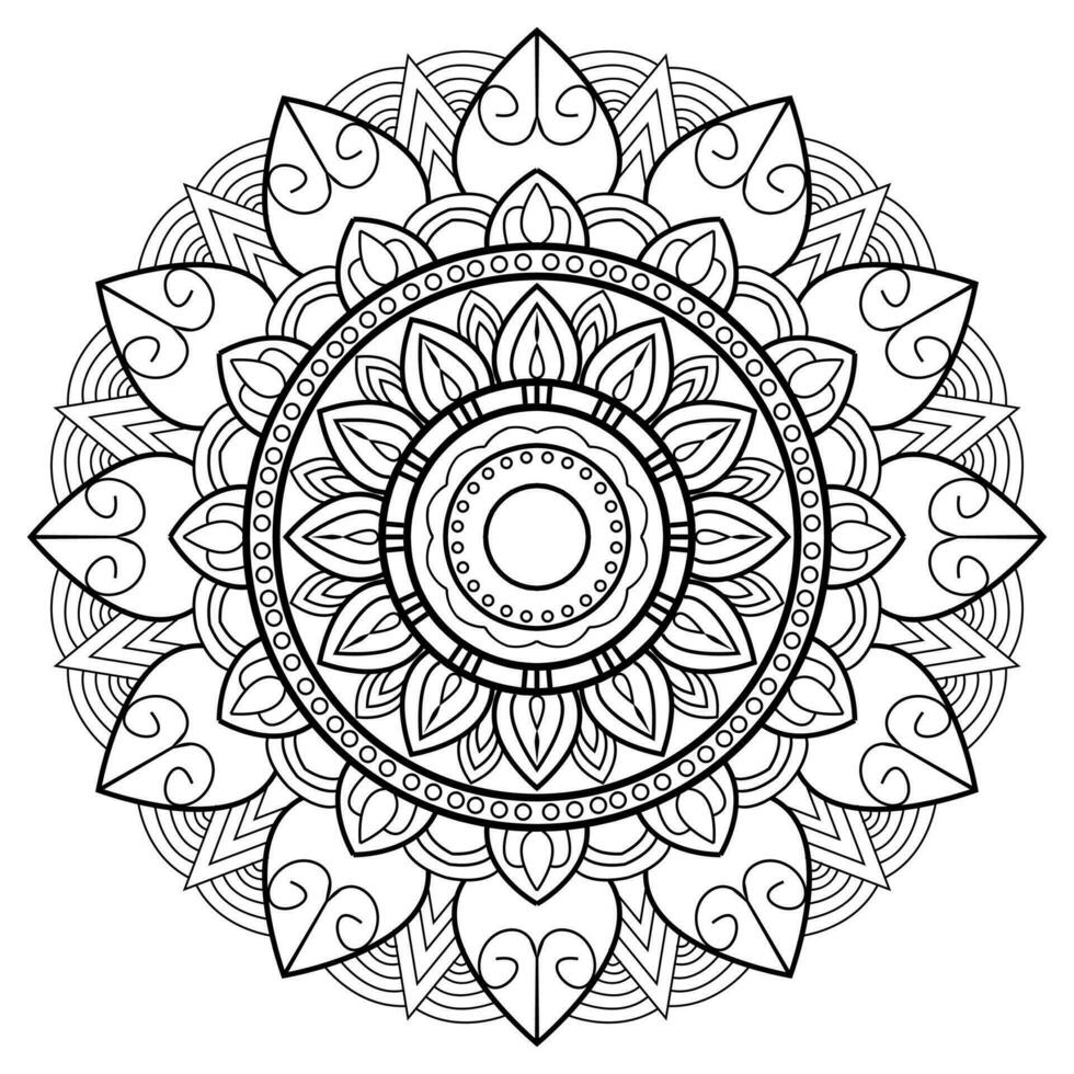 decorativo lujo ornamental mandala antecedentes diseño y mandala vector ilustración