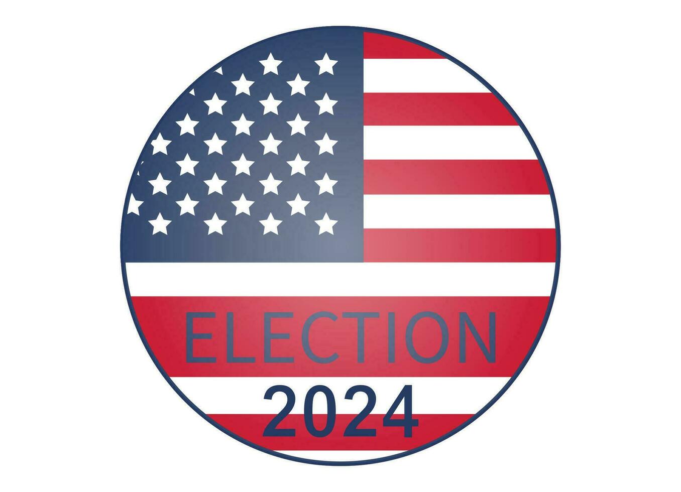 2024 Presidential election day in USA, november 5, card design. Vote for your future vector