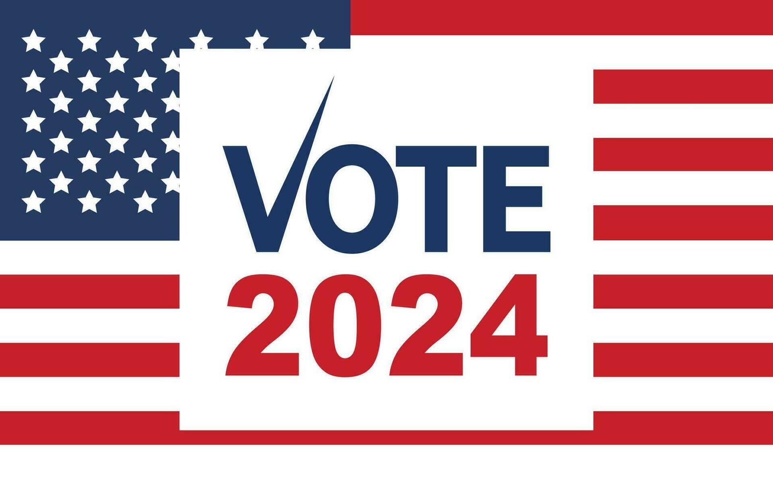 2024 Presidential election day in USA, november 5, card design. Vote
