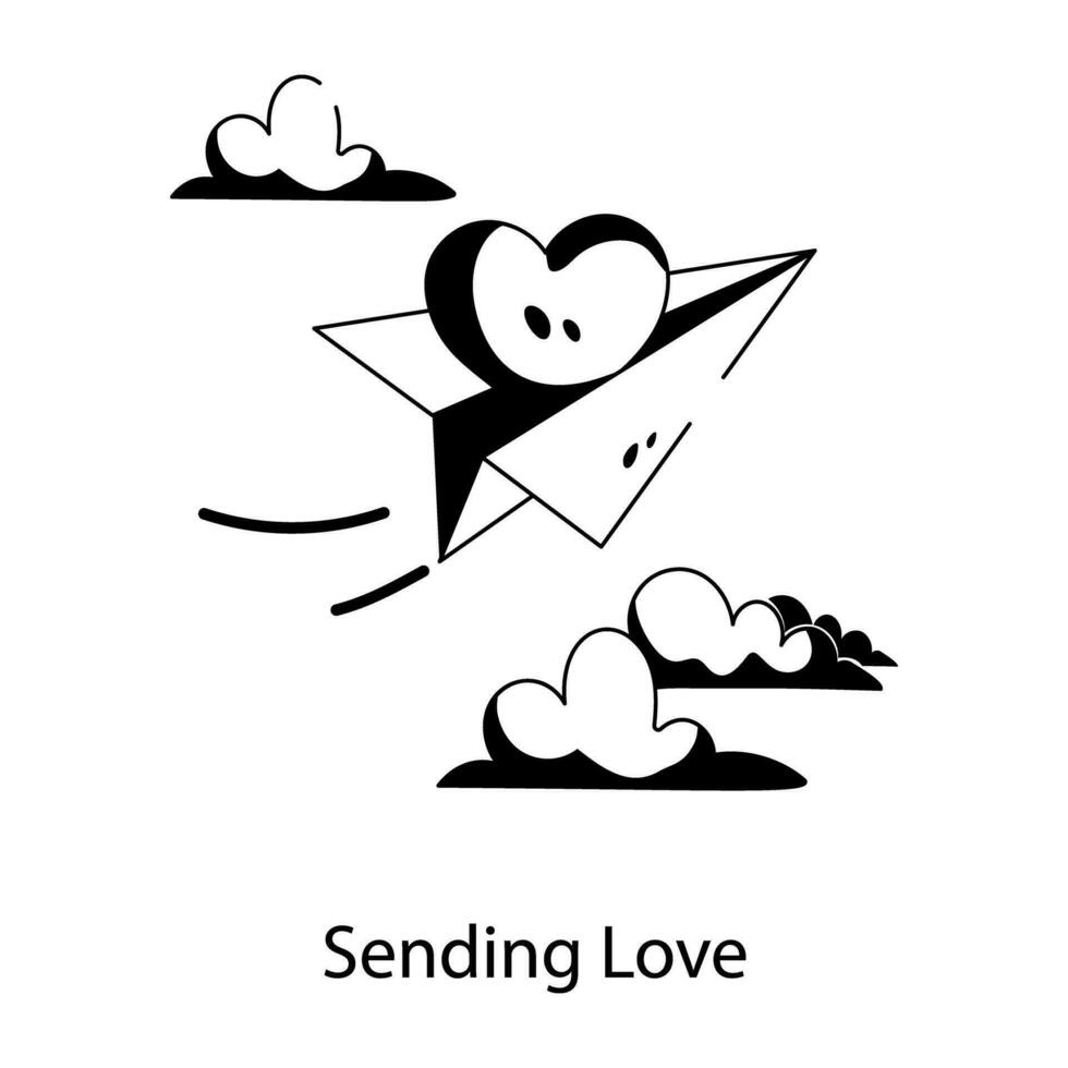 Trendy Sending Love vector