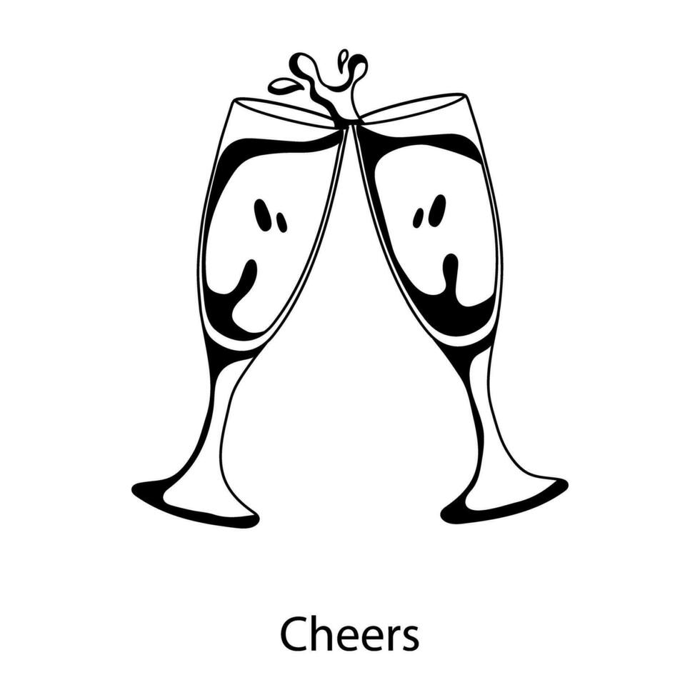 Trendy Cheers Concepts vector