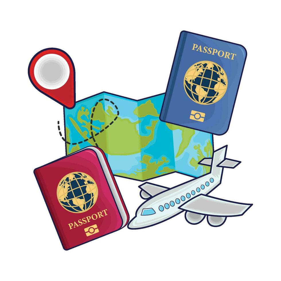 illustration of passport vector