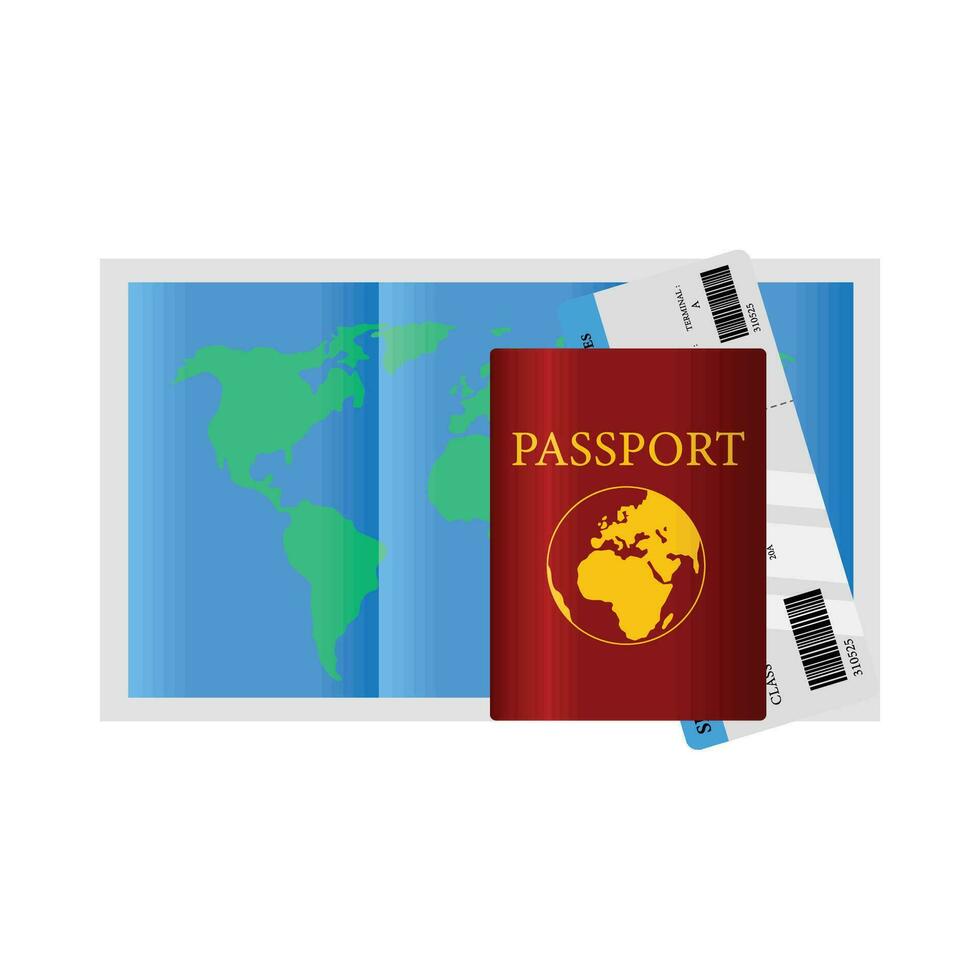 ilustración de pasaporte vector