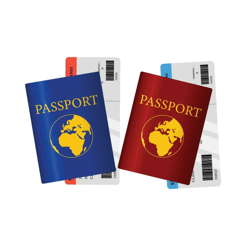 illustration of passport vector