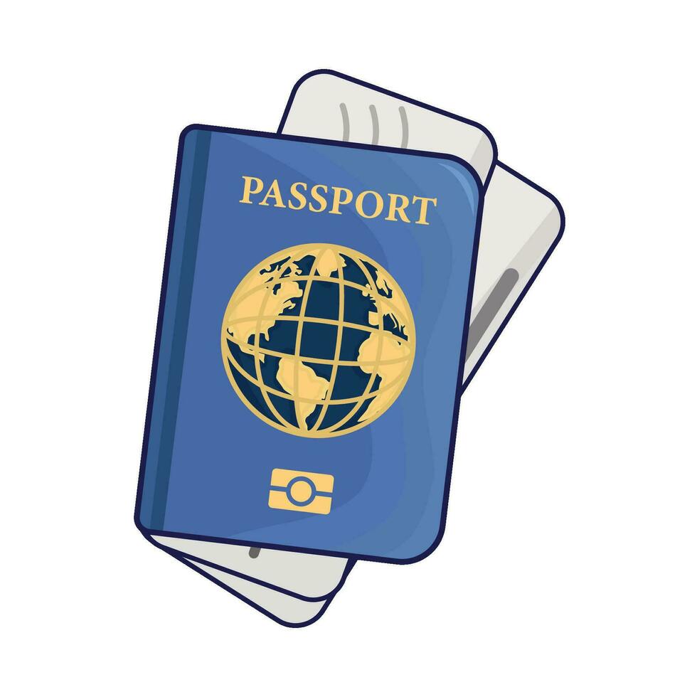 ilustración de pasaporte vector