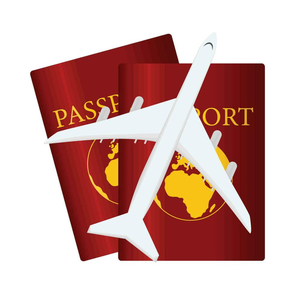 ilustración de pasaporte vector