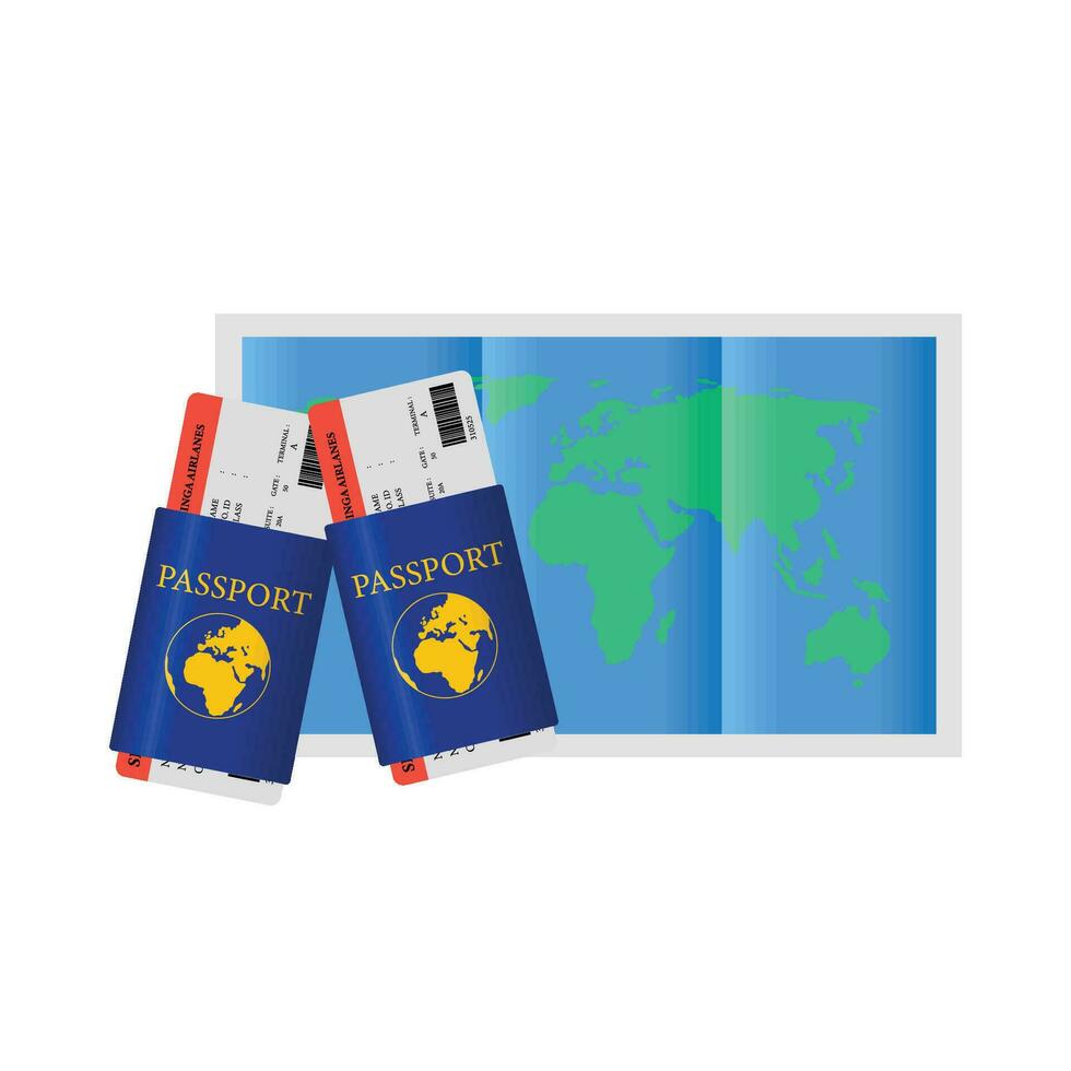 ilustración de pasaporte vector