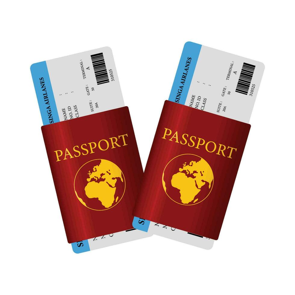 illustration of passport vector