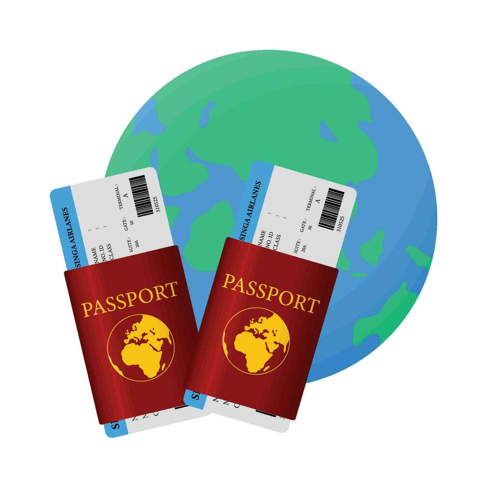 illustration of passport vector