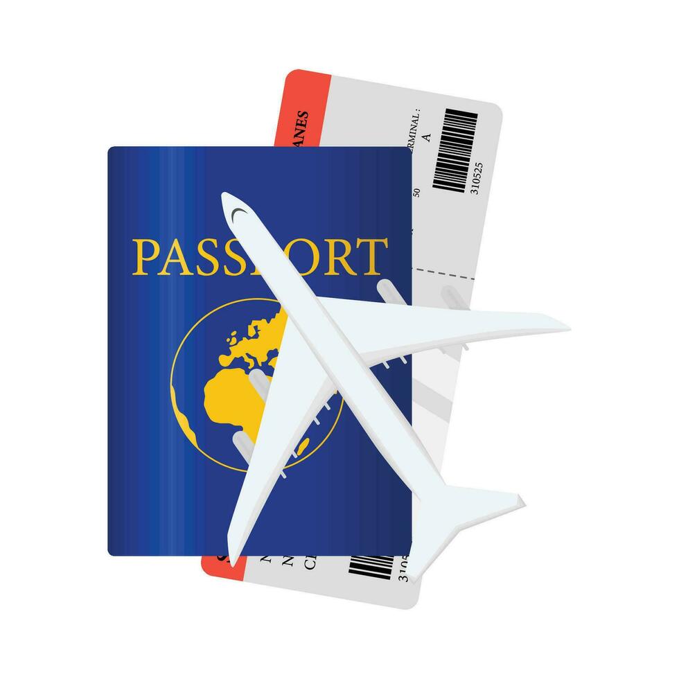ilustración de pasaporte vector