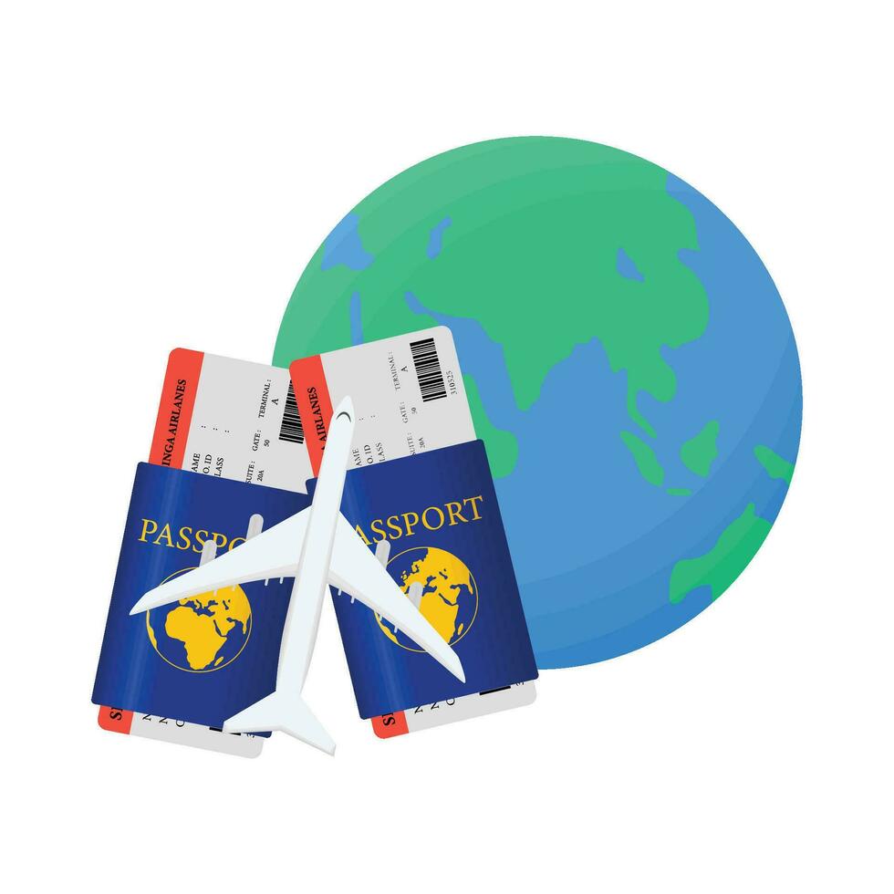 illustration of passport vector