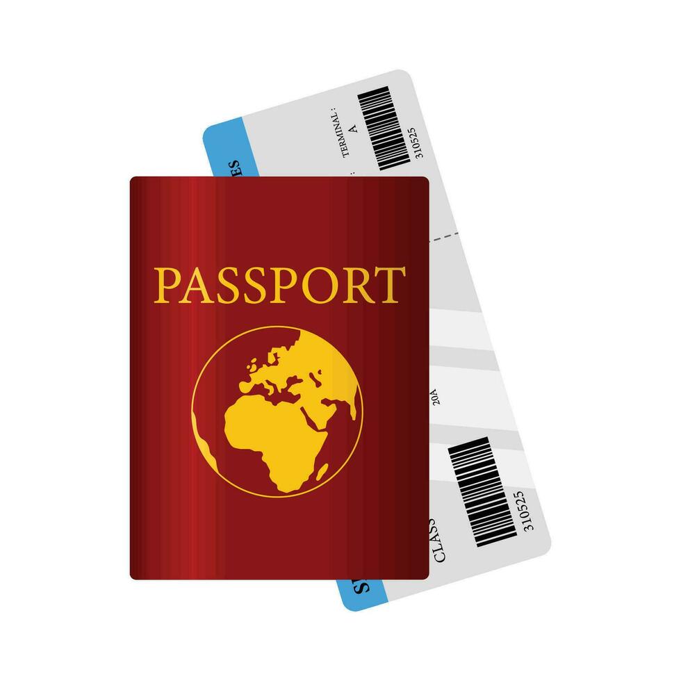 illustration of passport vector