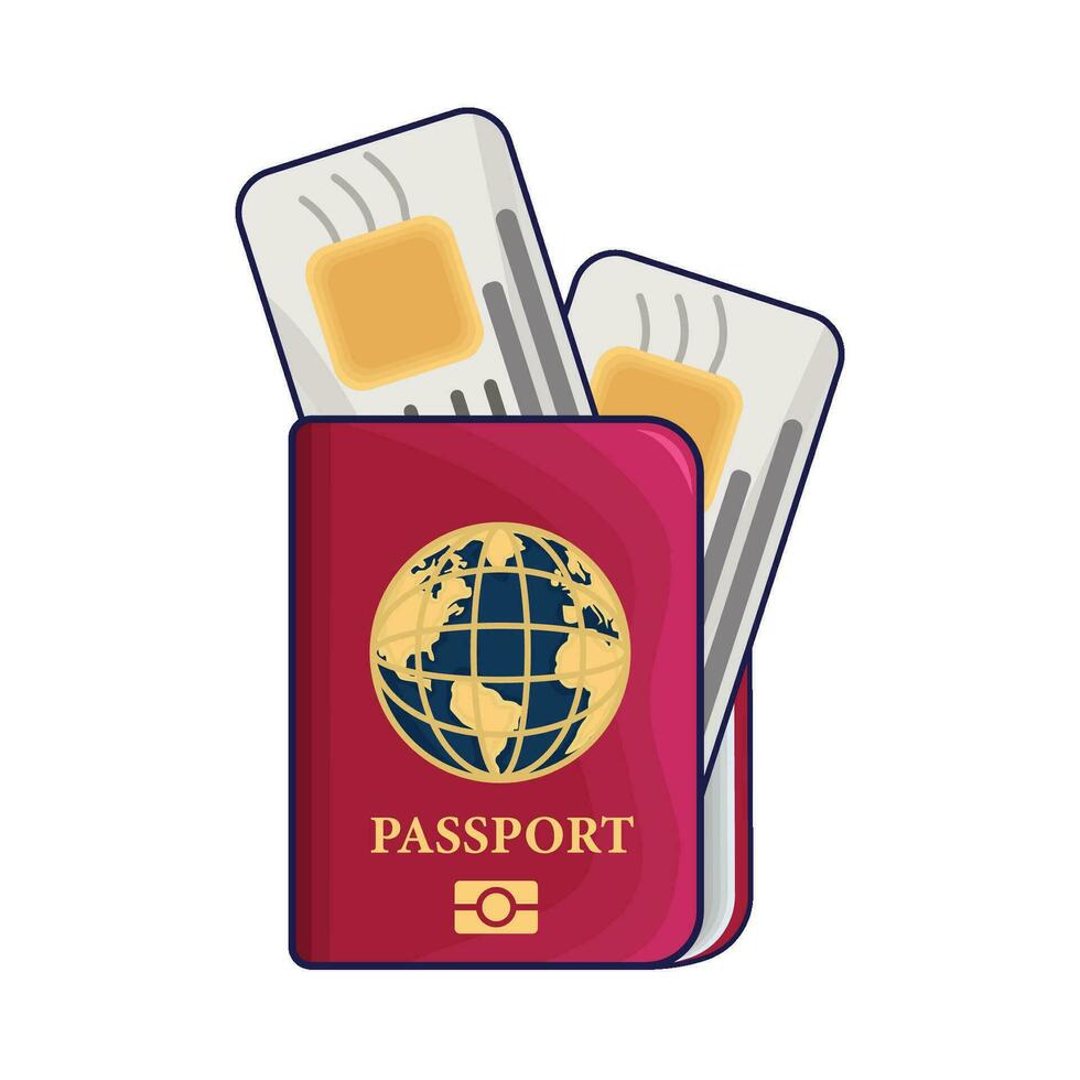 illustration of passport vector