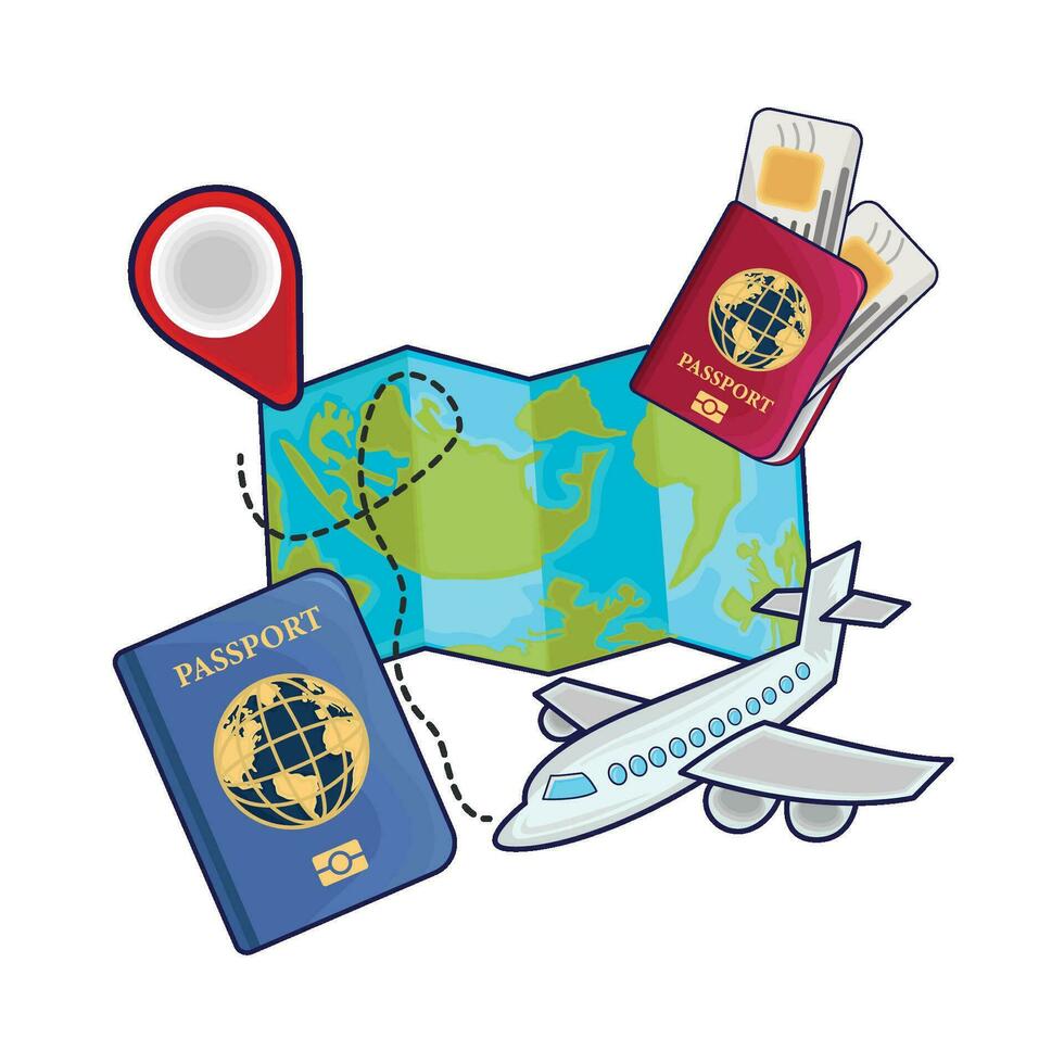 illustration of passport vector