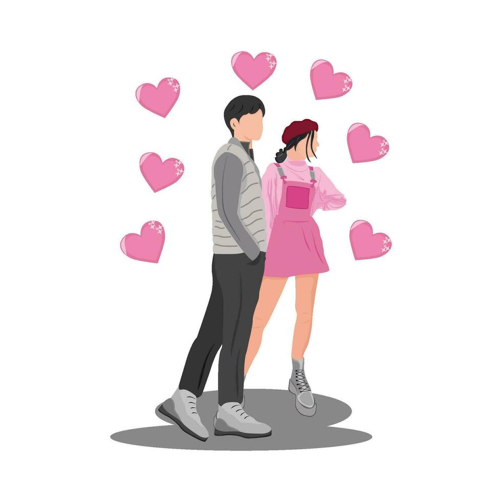 illustration of couple vector