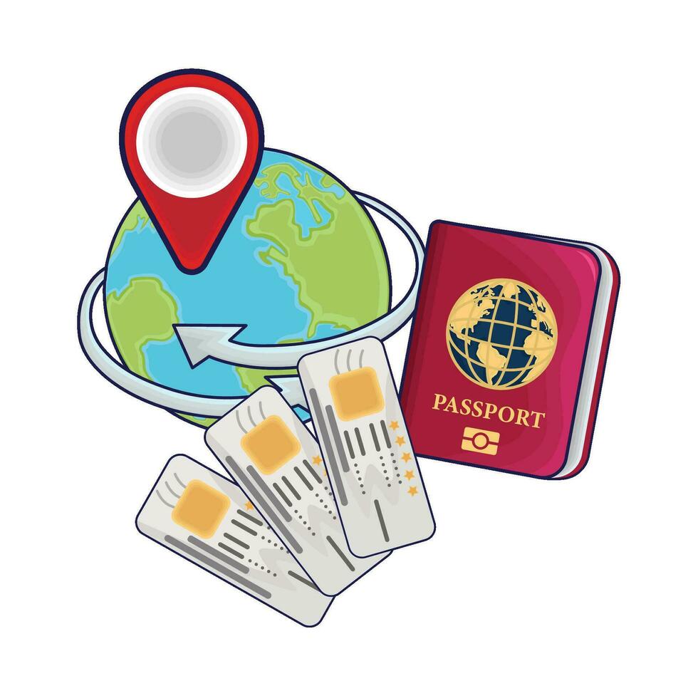 illustration of passport vector