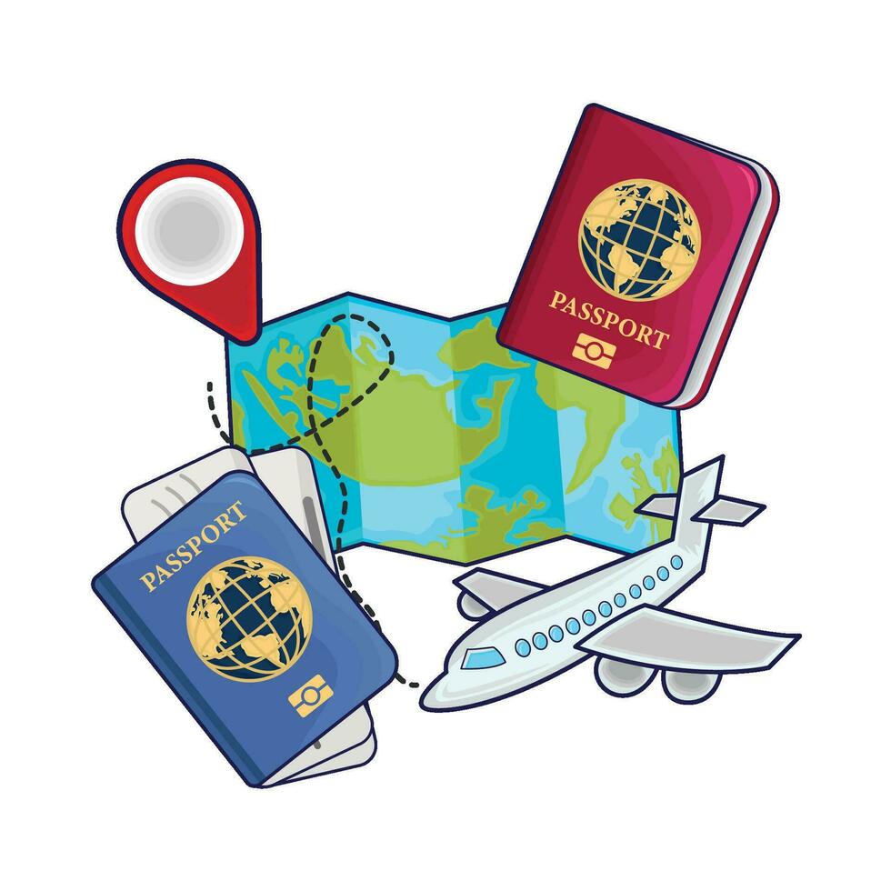 illustration of passport vector