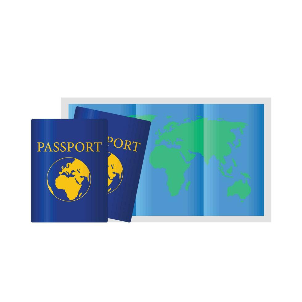 ilustración de pasaporte vector