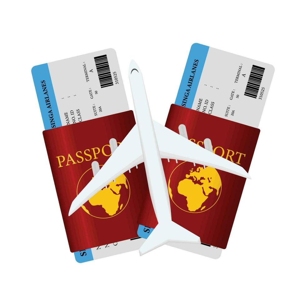 illustration of passport vector