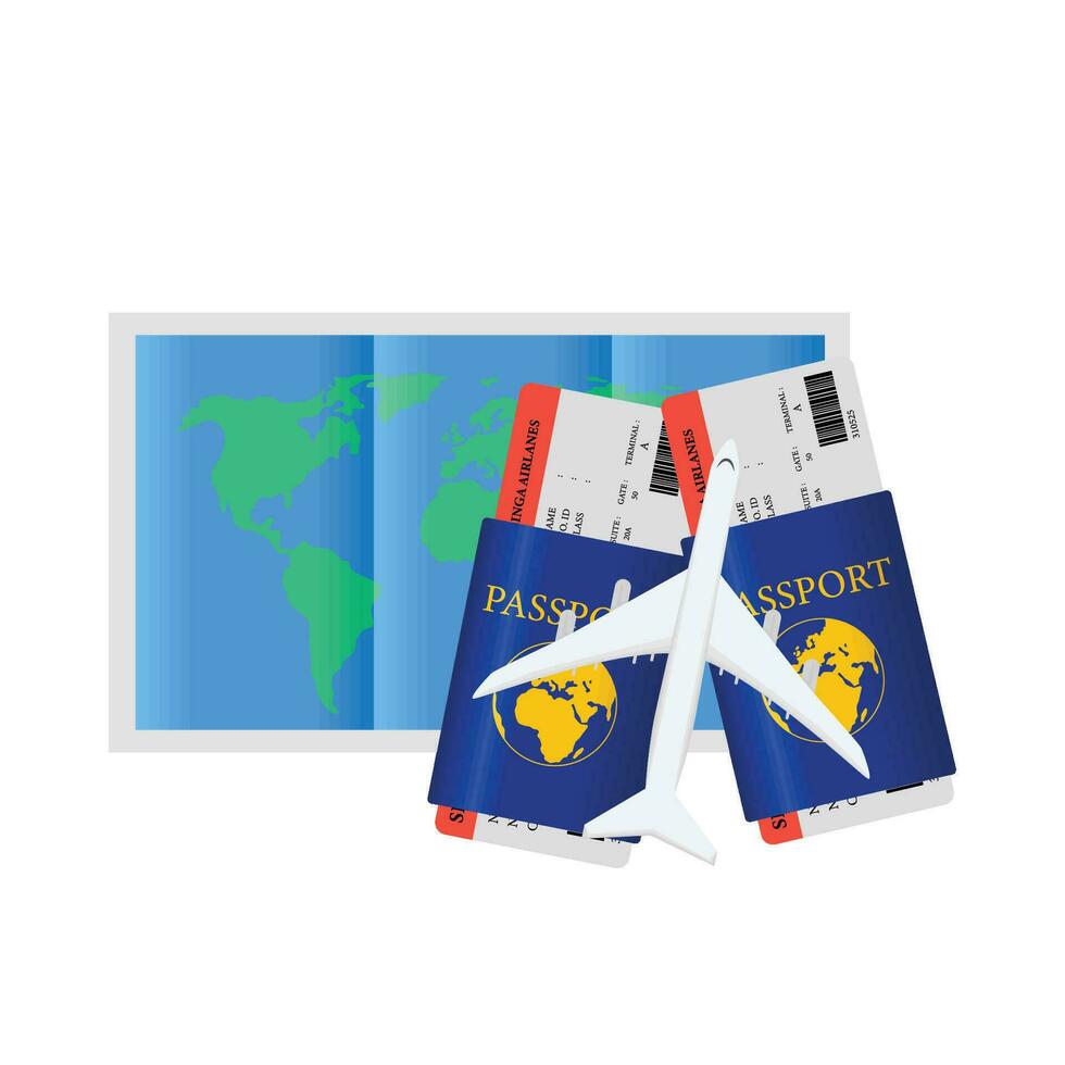 ilustración de pasaporte vector