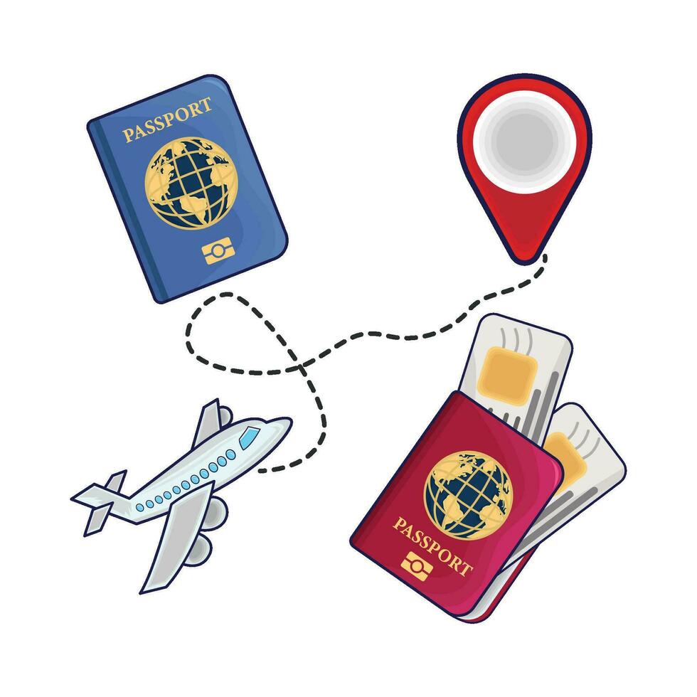 illustration of passport vector