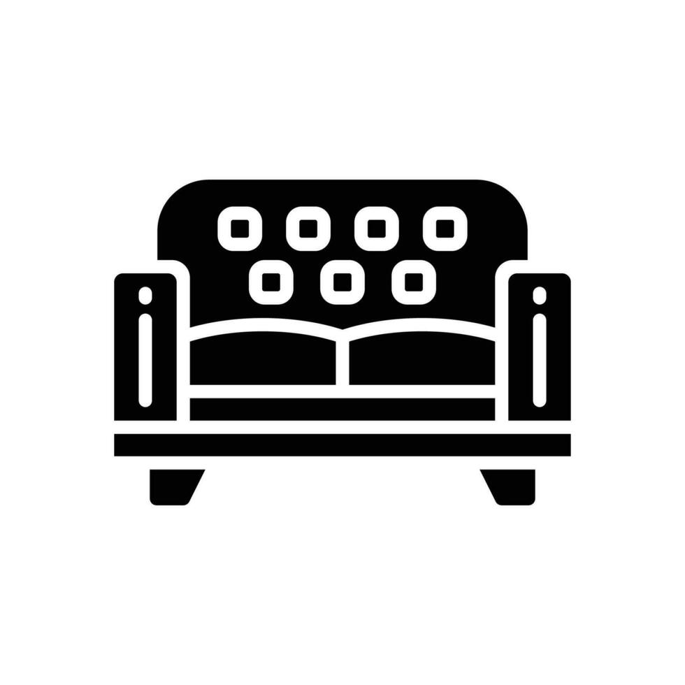 sofa icon. vector glyph icon for your website, mobile, presentation, and logo design.