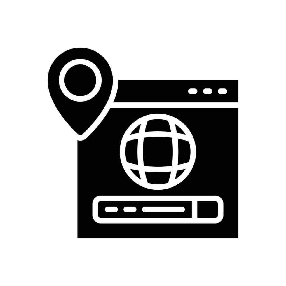ip address icon. vector glyph icon for your website, mobile, presentation, and logo design.